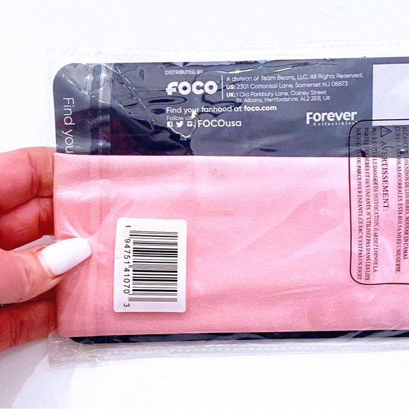 FOCO Solid Pastel Pink Gaiter Scarf Headband Hair Cover PPE - Picture 3 of 6